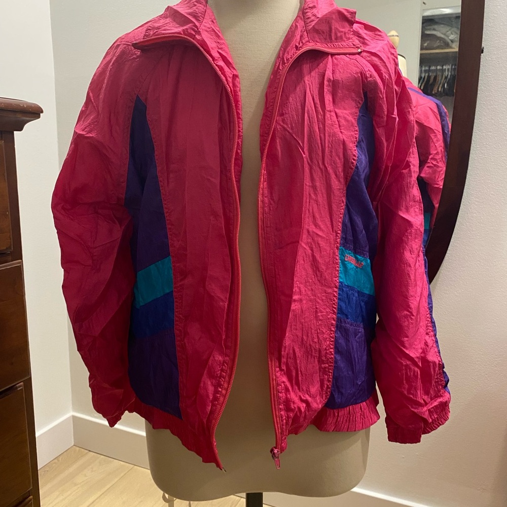 Vintage Pink and Purple Windbreaker Jacket